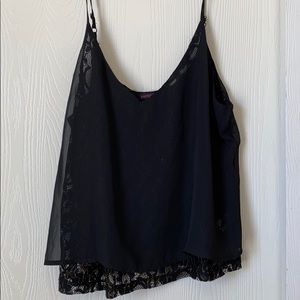 Sheer see through crop top with gold details